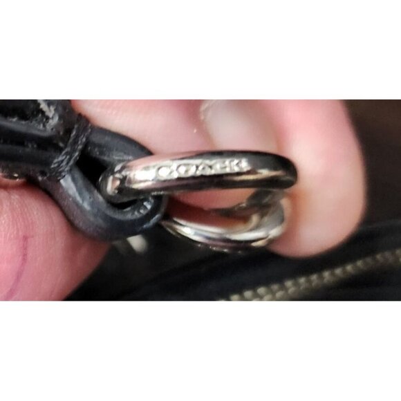 AUTHENTIC Coach F33806 Colette Smooth Black Leather Satchel Purse-EUC - Picture 13 of 13